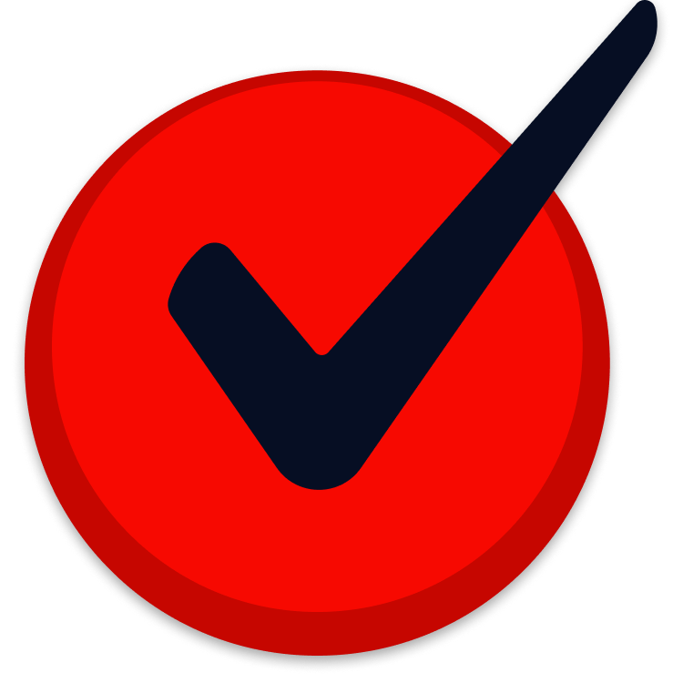 RJE Checkmark Red and Prussian